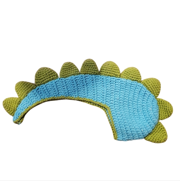 Handmade Blue Dinosaur Baby Costume - Picture 2 of 2